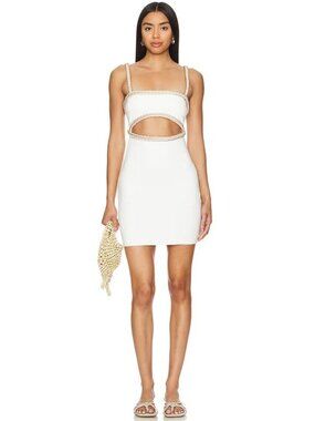 RUMER Rivera Mini Dress White Size Small NWT